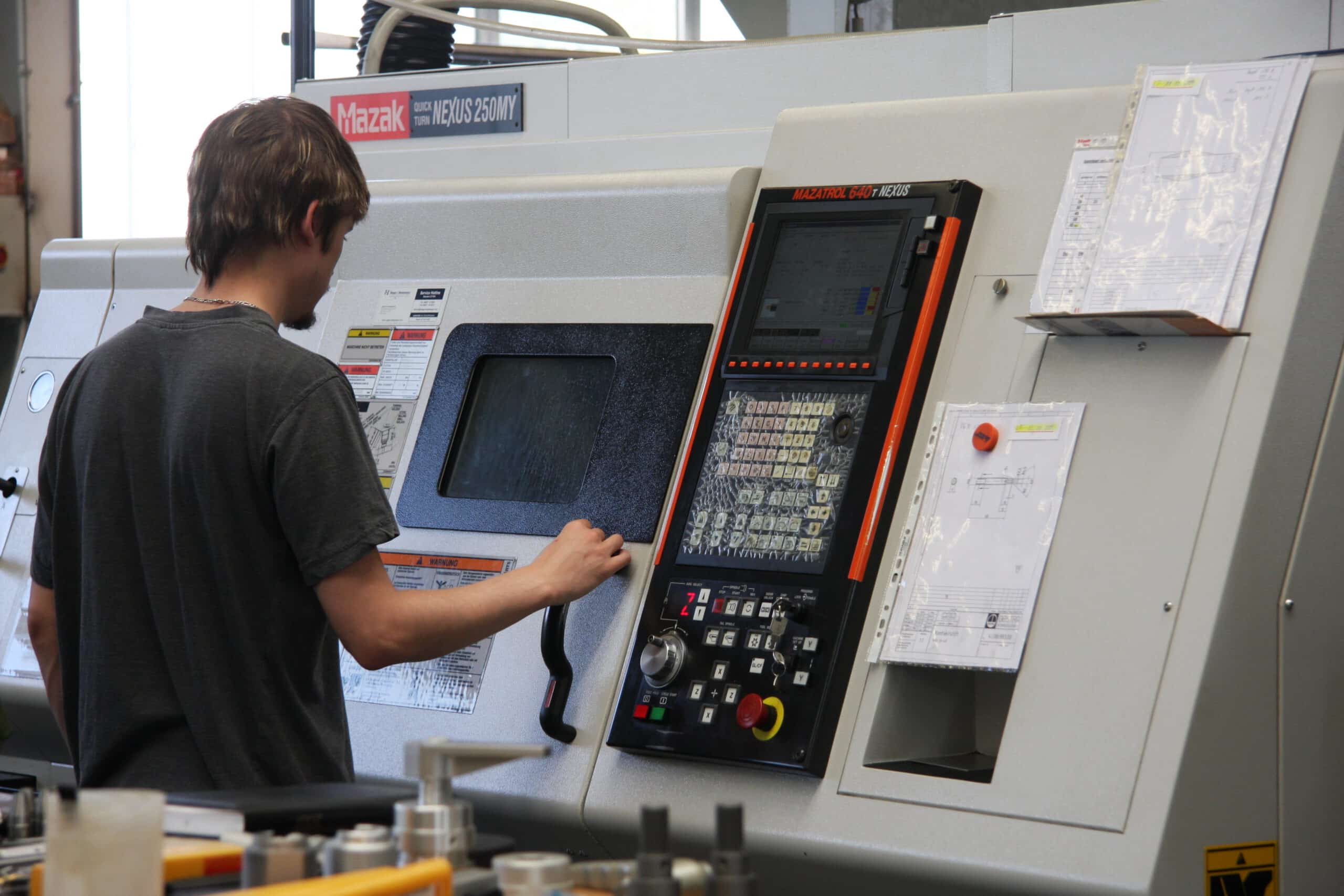 CNC-Drehbearbeitung an einer Mazak Quick Turn Nexus